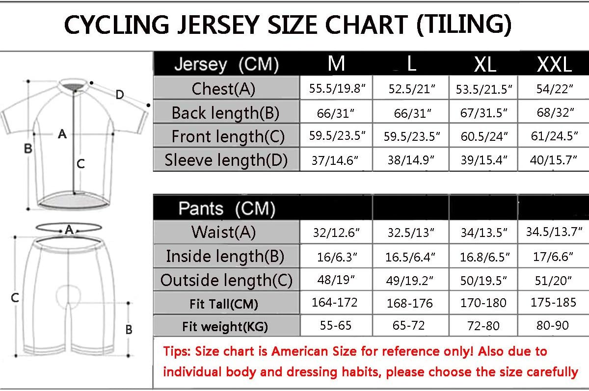 ZEROBIKE Men's Short Sleeve Breathable Cycling Jersey Sports Clothing 3D Padded Shorts Set Full Zip: Clothing