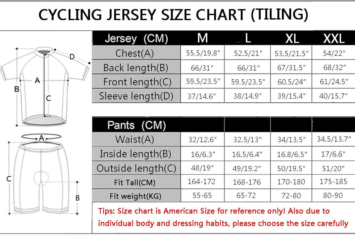ZEROBIKE Men Breathable Quick Dry Comfortable Short Sleeve Jersey + Padded Shorts Cycling Clothing Set Cycling Wear Clothes: Clothing