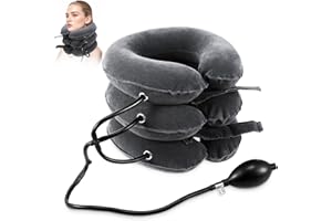 Neck Stretcher, Cervical Traction Device, Neck Traction Device, Neck Pain Relief, Adjustable Inflatable Neck Brace & Neck Str