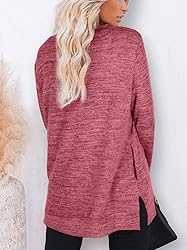 XIEERDUO Womens Sweatshirts Crewneck Tunic Sweaters