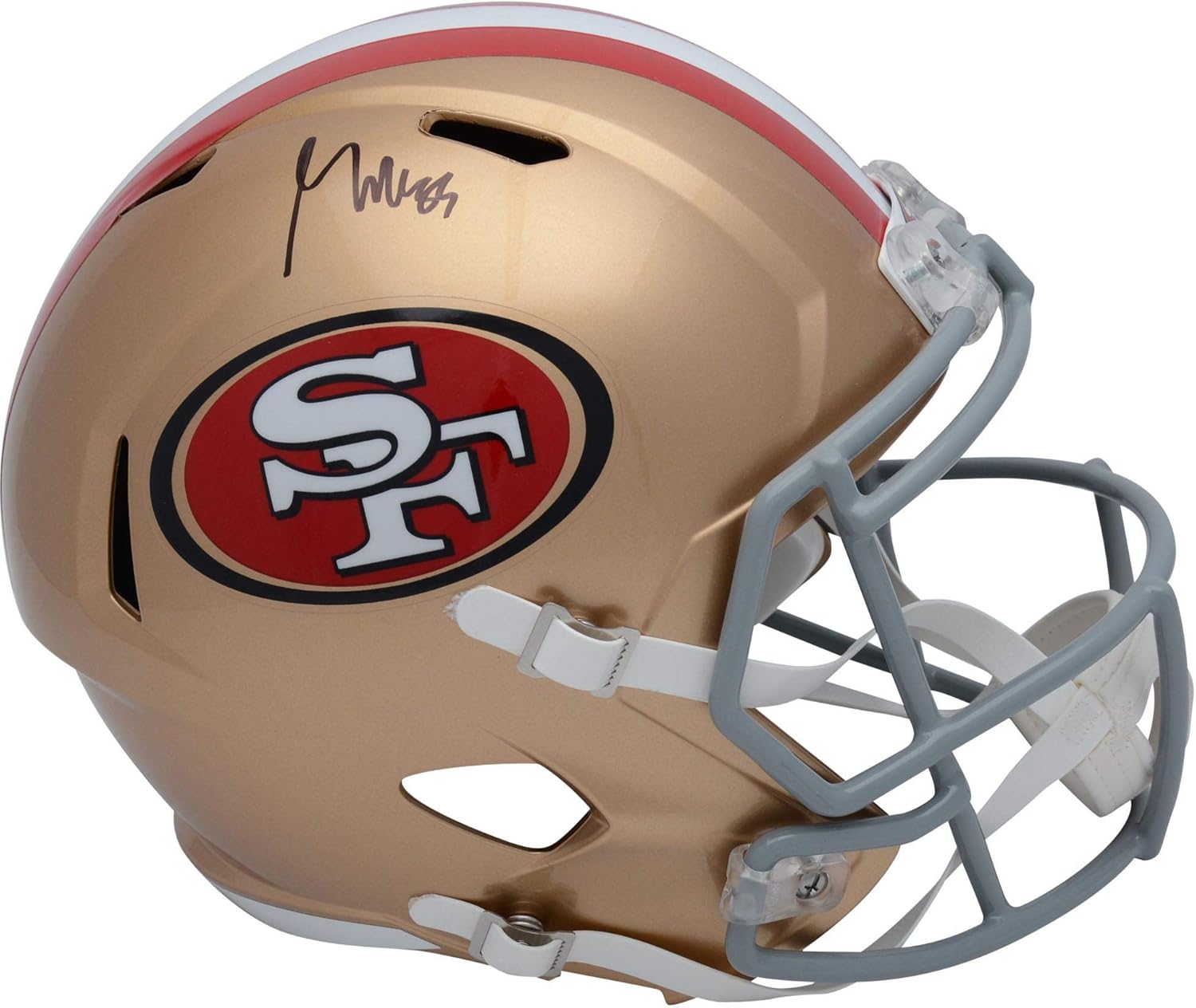 george kittle autographed helmet