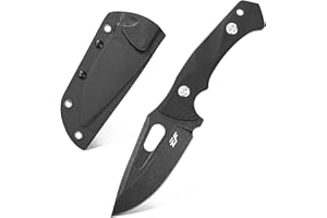 Eafengrow EF109 Fixed Blade Knife D2 Steel Blade G10 Handle Field Utility Knife with Kydex Sheath for Outdoor Camping Hiking