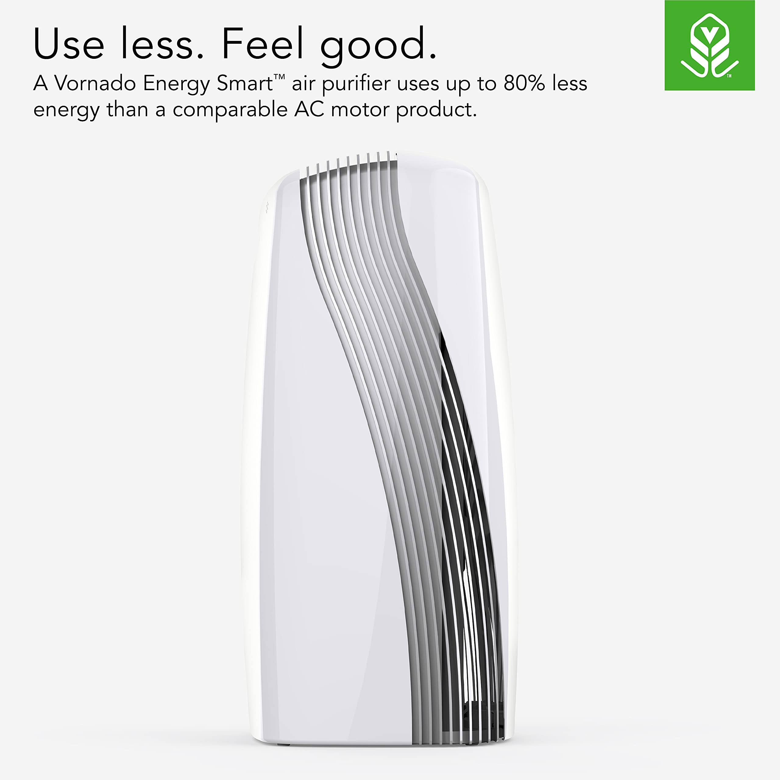 Vornado PCO575DC Air Purifier with True HEPA and Carbon Filtration to Capture Allergens, Smoke, Odors, and Patented Silverscreen Technology Attacks Viruses, Whole Room, White