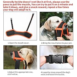 HEELE Dog Muzzle,Soft Nylon Muzzle Anti Biting