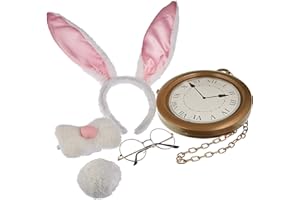 Hauntlook Alice in Wonderland Costume Accessories - White Rabbit Bunny Ears