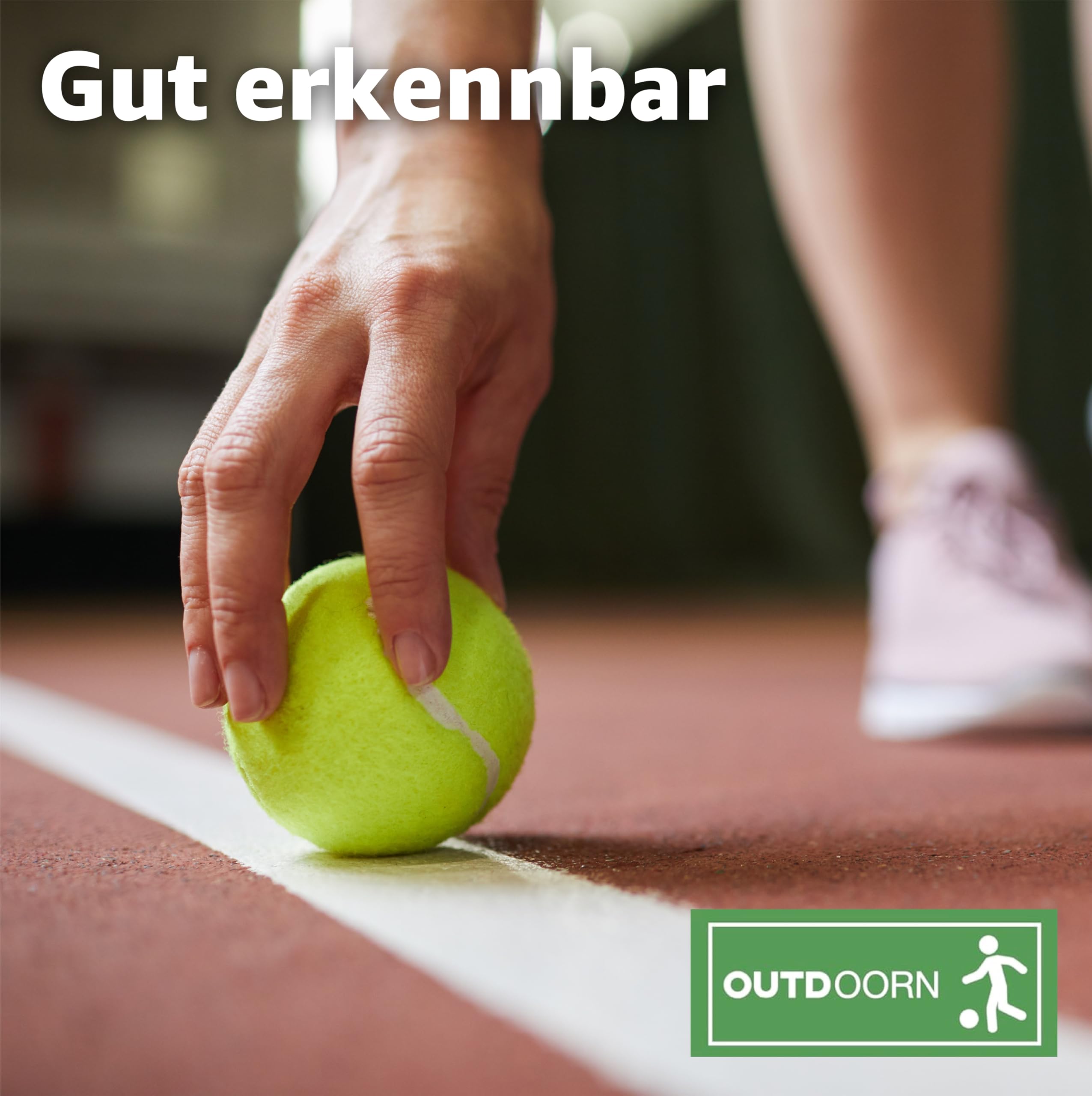OUTDOORN 12er Tennisbälle - Wettkampf & Training - Tennisball gelb für Kinder & Hunde & Waschmaschine 3