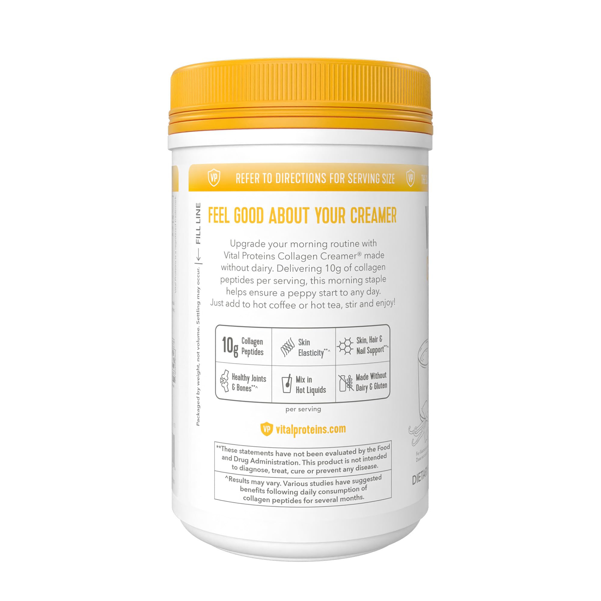 Vital Proteins Collagen Peptides Powder - Vanilla Protein Coffee Creamer for Hair, Skin & Nails Support
