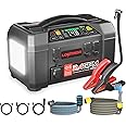 LOKITHOR AW401 2500A 12V Jump Starter for Up to 8.5L Gas or 6.5L Diesel, 1.5MPA Outdoor Camping Shower with Multi-use Sprayer, 200PSI Cordless Pressure Car Washer, 150PSI Tire Inflator with 500 Lumens