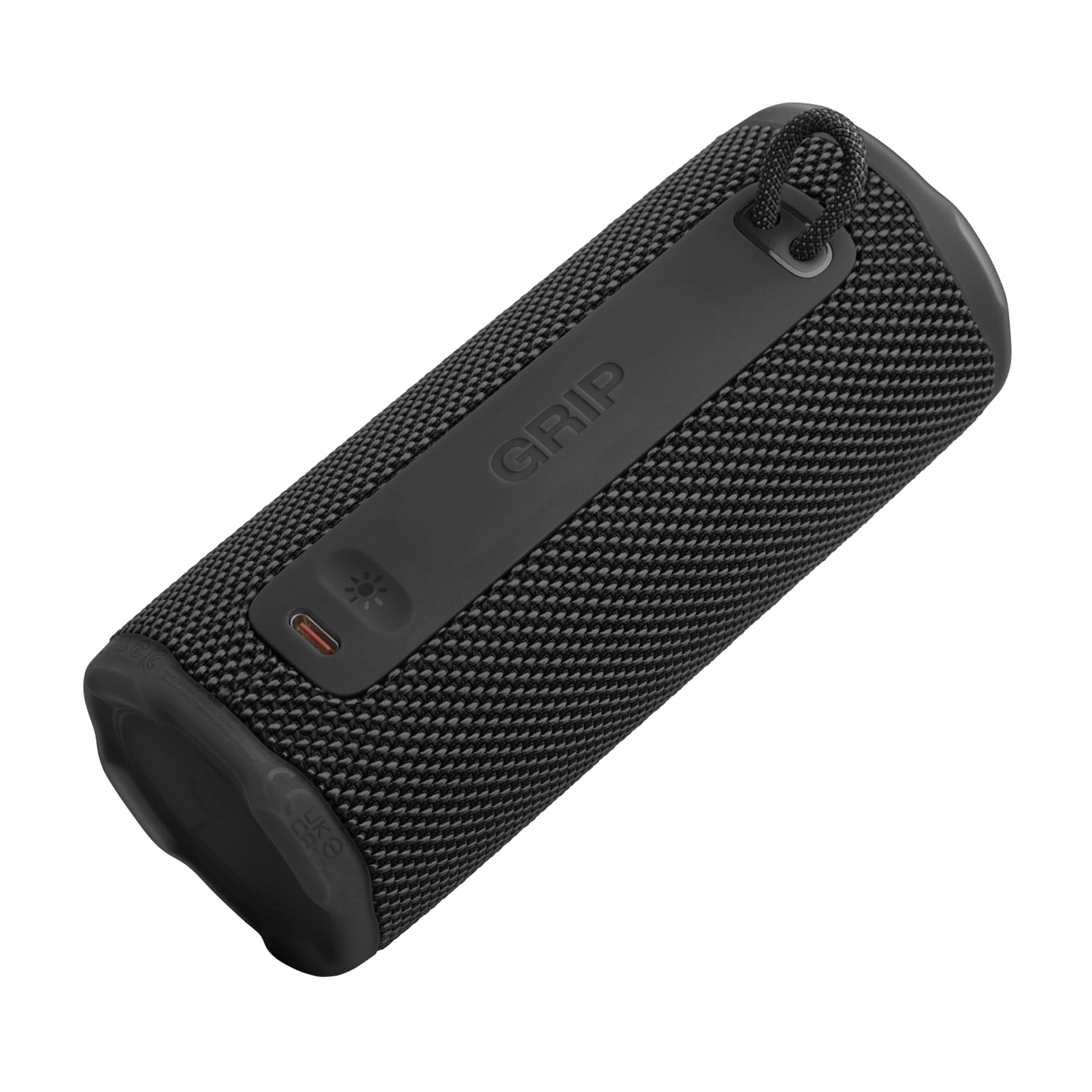 JBL Grip Kompakter Bluetooth Lautsprecher, JBL Pro Sound mit AI Sound Boost, IP68 Wasser- und Staubdicht, Umgebungslicht, Bis zu 14h Wiedergabe, Auracast Multi-Speaker, JBL Portable App, Schwarz 4