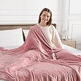 Heated Blankets King Size Electric Blankets 100''X90'', Soft Cozy Flannel Electric Blanket King with Dual Controllers, 5 Heating Level & 10 Hour Auto Off, ETL Certified & Machine Washable, Warm Gifts