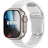 DONEGANI UC1 Band for Apple Watch Bands Women Men Se Ultra 2 40mm 44mm 46mm 42mm 45mm 41mm 38mm 49mm Series 10 9 8 7 6 5 4 3 iWatch Sport Strap Silicone White
