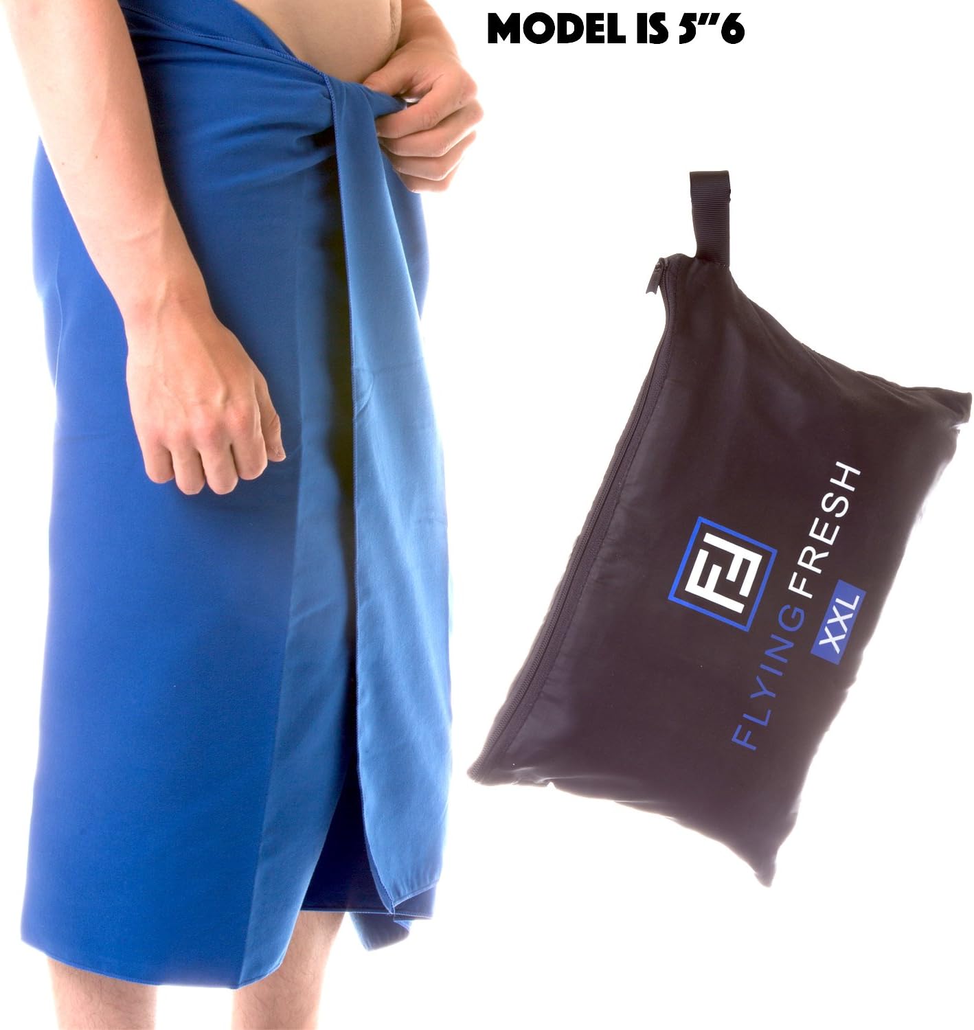 Flying Fresh Microfibre Towel XL XXL (EXTRA LARGE 200cm x 100cm) Travel Towel Beach Towel, Shower & Bath Towel Quick Drying Compact, Charity Donation, Lightweight Absorbent For Sport Gym Swimming