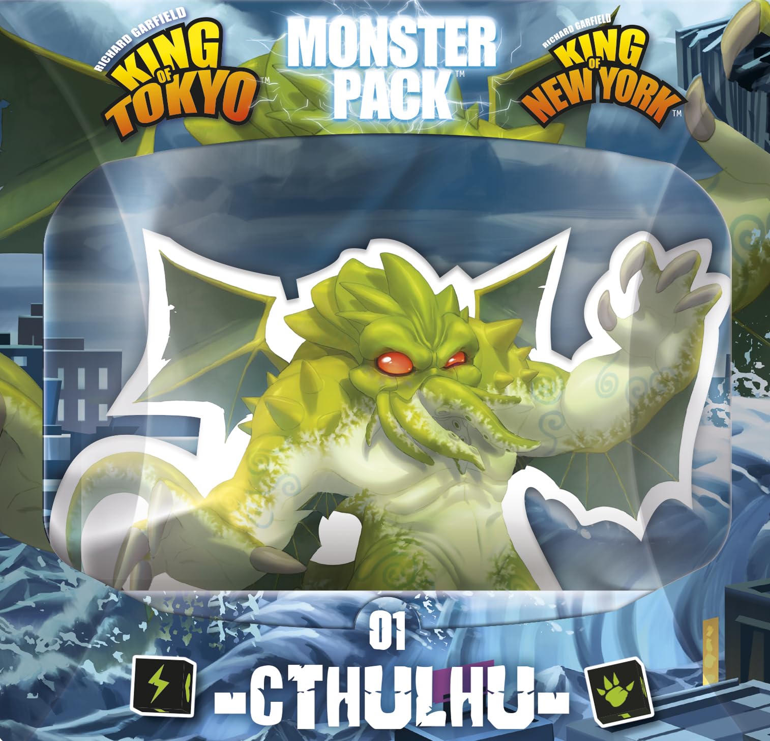IELLO | King of Tokyo: Cthulhu Monster Pack | Board Game | Ages 8+ | 2 to 6 Players | 30 mins Minutes Playing Time — image 1