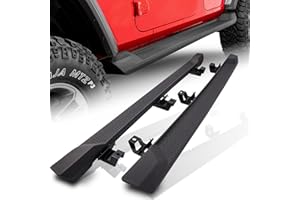 CALLIERT Running Boards for 2018-2025 Jeep Wrangler JL 4 Door, 6 Inches OE Style Side Steps, Matte Black Powder Coated Step B