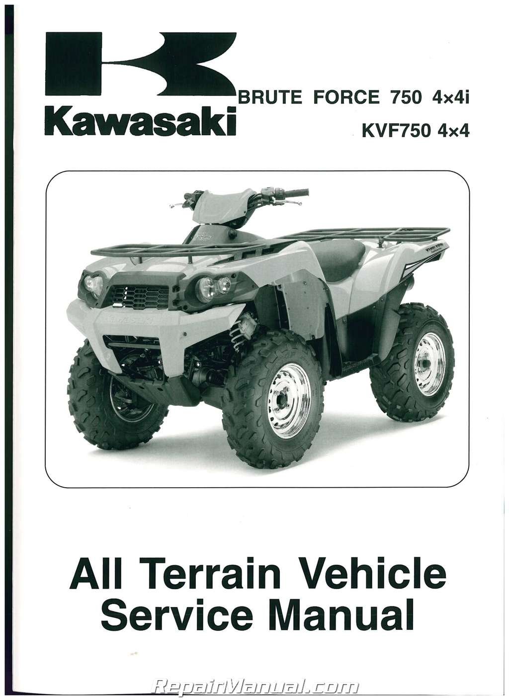 99924-1394-04 2008-2011 Kawasaki KVF750 D E F Brute Force 4X4i ATV Service  Manual Paperback – 2004
