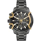 Diesel Men's Griffed Watch, Stainless Steel Chronograph Watch for Men