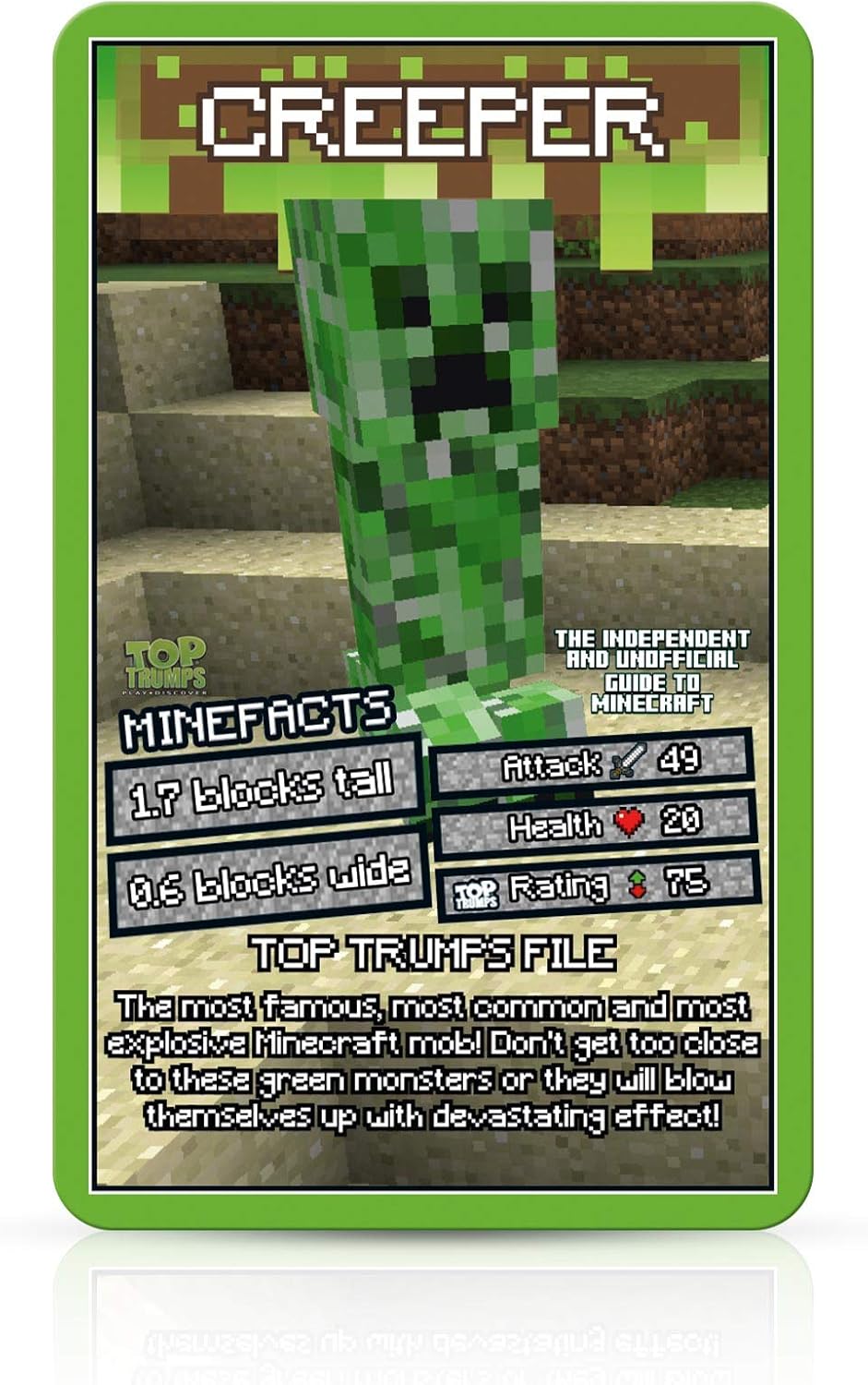 independent unofficial top trumps guide to minecraft card game