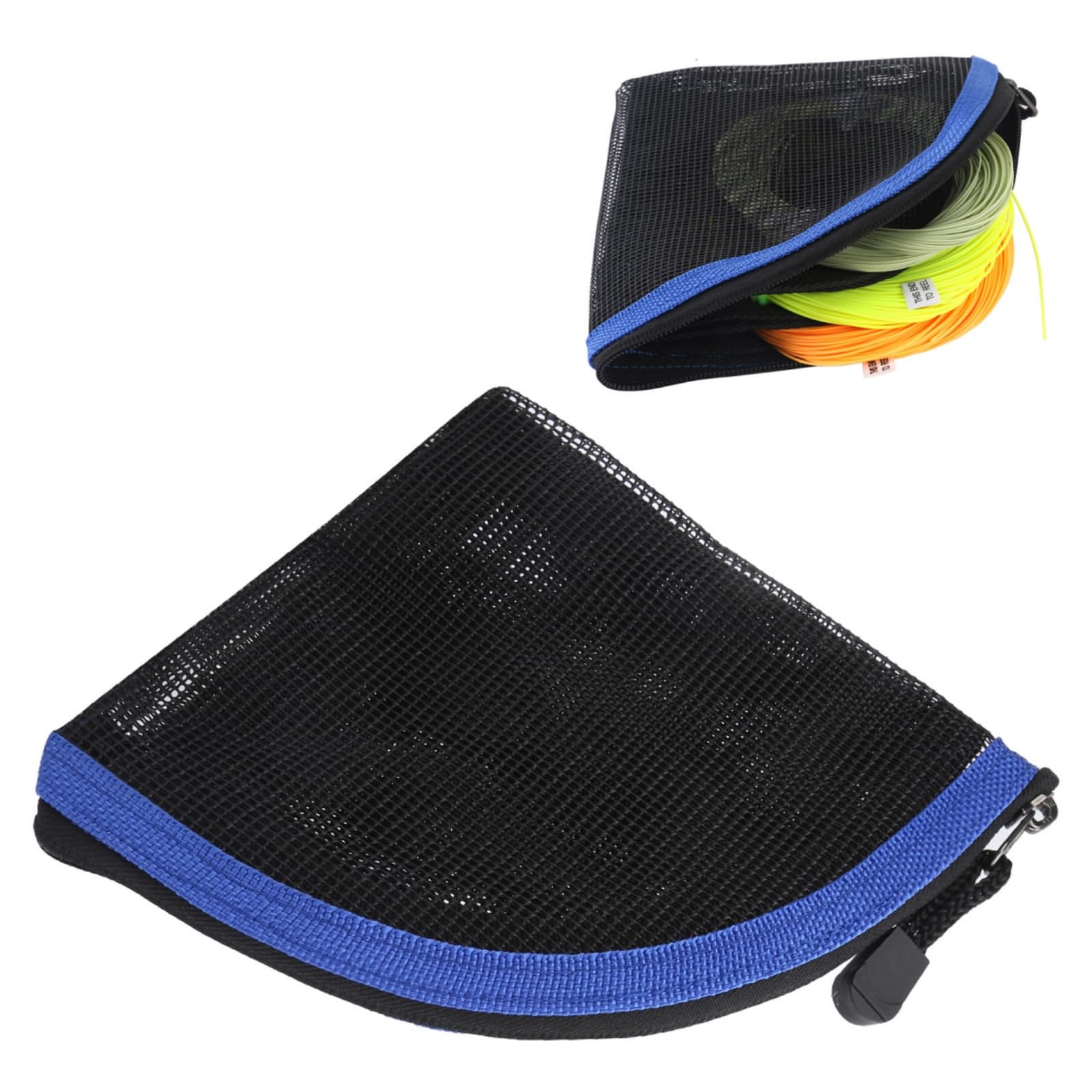 Hapivida Fly Fishing Line Storage Wallet,Tippet Case NetLike Leader Tippet Storage 7 Slots for Outdoor Fishers (L)