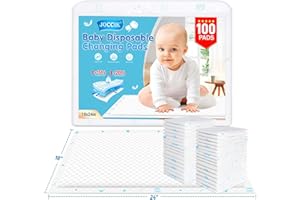 JOCCIK Disposable Changing Pads for Baby 15% Thicker Super Absorbent 20 Pack Large Baby Underpads Ultra Soft 18x24in