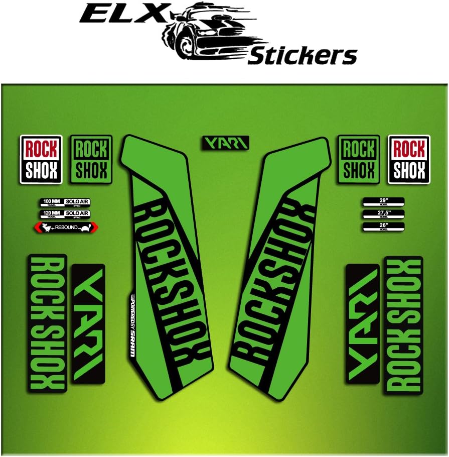 Pegatinas HORQUILLA ROCK SHOX YARI 2016 ELX29 STICKERS AUFKLEBER AUTOCOLLANT DECALS BICICLETA CYCLE MTB BIKE 29"