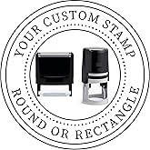Choose Size - Logo Stamp | Custom Stamp | Personalized Business Stamp | Business Logo Stamp | Business Logo Personalized Stamp or Image Small Large Medium Round Custom Stamps Self Inking