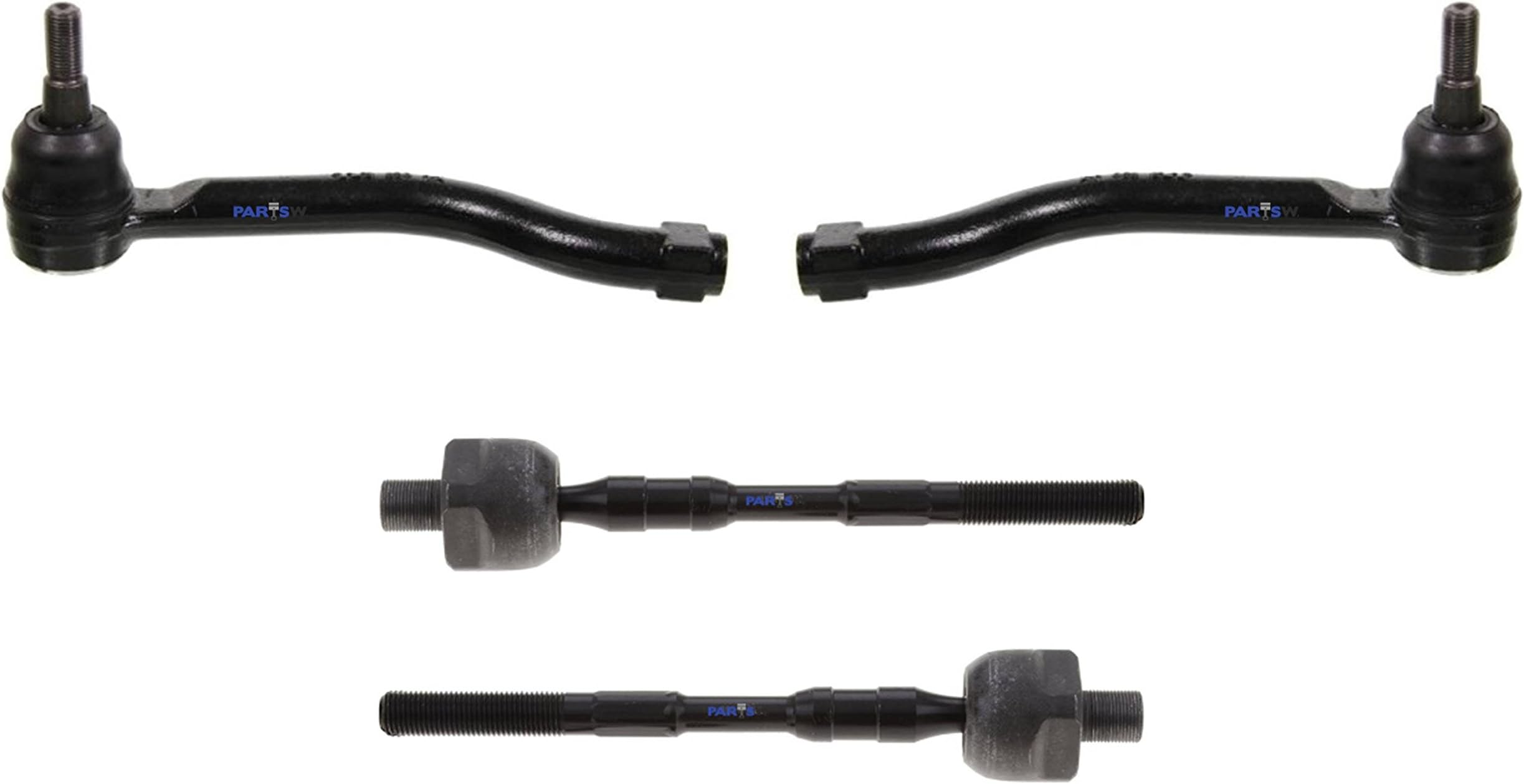 4 Pc Steering Kit Tie Rod Linkages Fits Nissan Altima 2007-2012 Exc. Hybrid Models Nissan Altima 2013 Coupe 2-Door Only