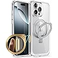 SUPCASE for iPhone 16 Pro Max Case with Camera Control Capture Button (Unicorn Beetle Mag), [Compatible with MagSafe] [Military-Grade Protection] Slim Clear Magnetic Phone Case (Crystal)