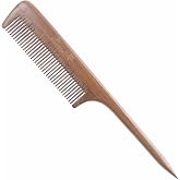 Breezelike Hair Combs for Styling, Fine Tooth Wooden Tail Comb for Women | No Static, Natural Sandalwood, Hair Brush, Wood, Detangling, Teasing, Parting, Braiding, Pick, Rat Tail Comb