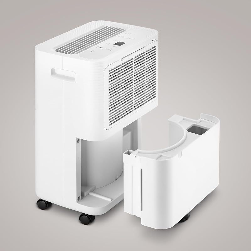 Wellness Dry 2000 Deumidificatore 280W, 12L/24h, Silenzioso 47dB con Pannello Intuitivo, Funzione di Asciugatura dei Vestiti, Sensore di Umidità, Capacità 2L, 2 Velocità, Timer, Fino a 40m2