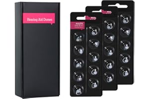 LA FEE Hearing Aid Domes for Oticon Minifit Bass 8mm Double Vent (3 Packs), Universal Domes for Oticon Hearing Aid Supplies