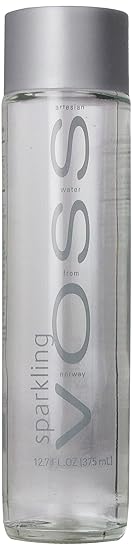 Voss Artesian SPARKLING Gletscher Wasser in Glasflasche 1 x 0,375 Liter