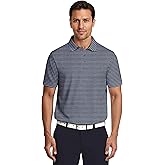 PGA Tour Mens Heather Feeder Stripe Short Sleeve Golf Polo Shirt