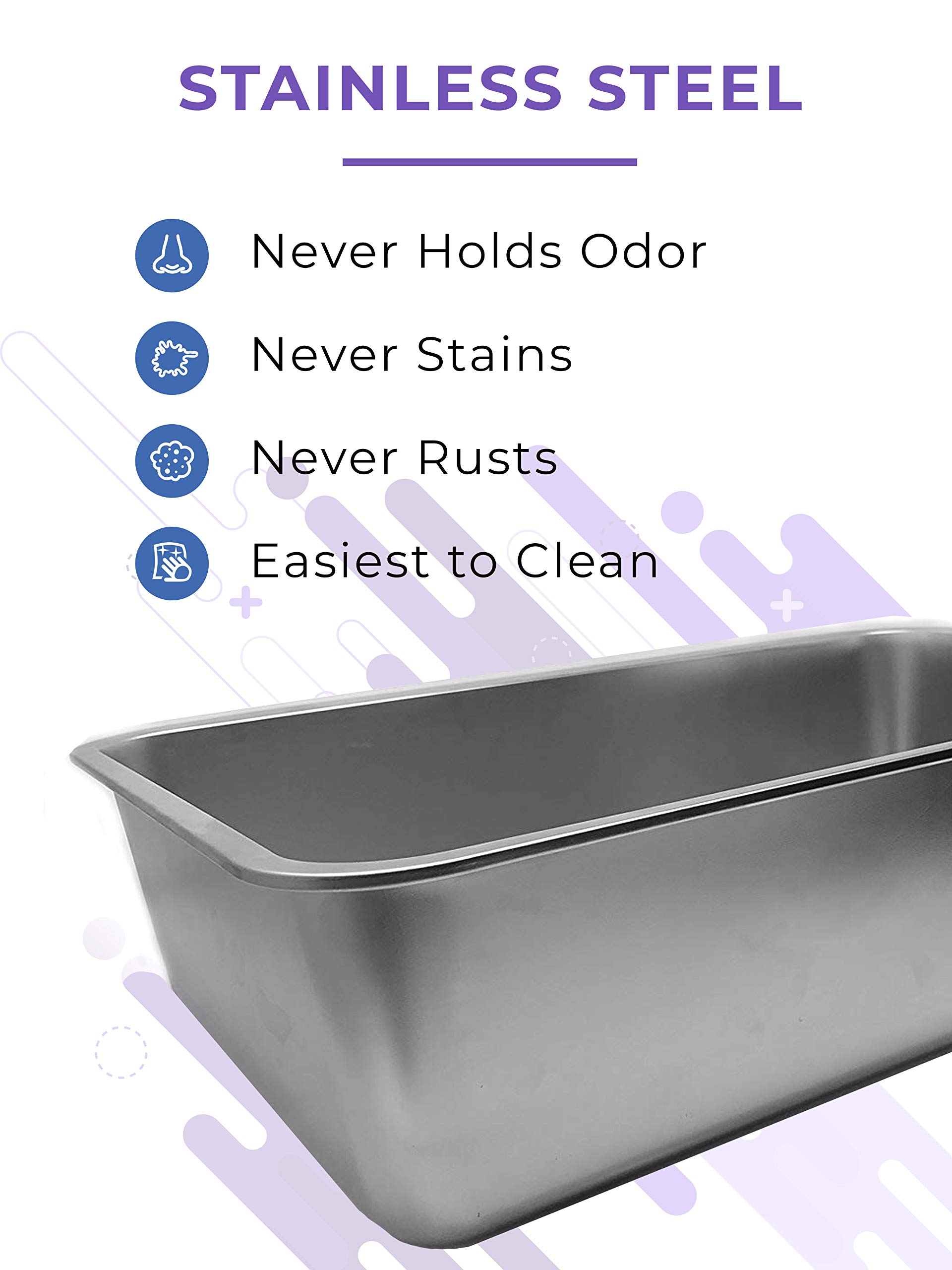 iprimio stainless steel litter box