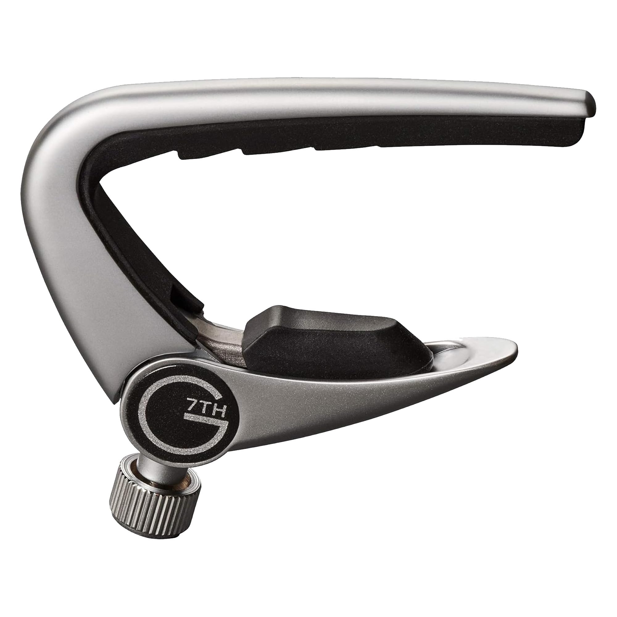 G7th Newport 12 String Silver Guitar Capo - with Groundbreaking Compensated String Pad & Adjustable Tension - Capo for 12 String Acoustic and Electric Guitar, UK Designed