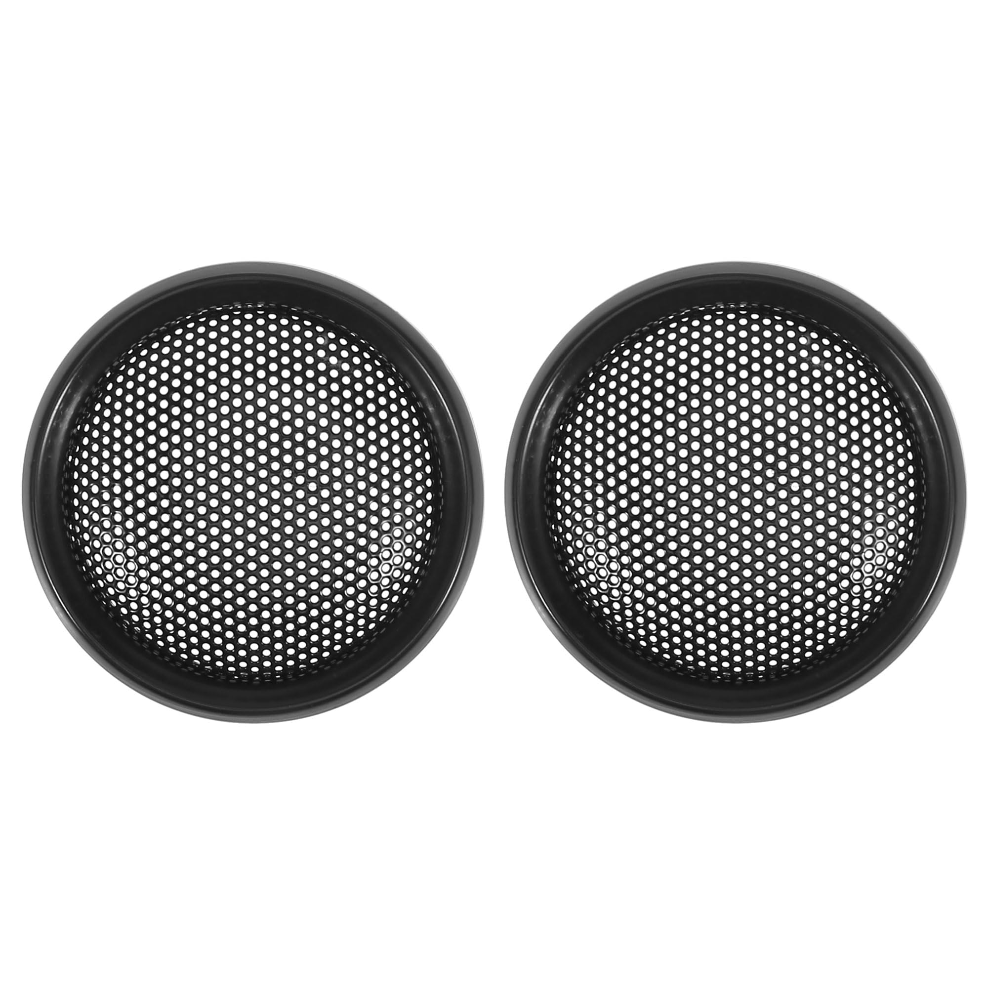 X AUTOHAUX 2pcs 1" Black Car Audio Speaker Cover Mesh Subwoofer Grill Guard