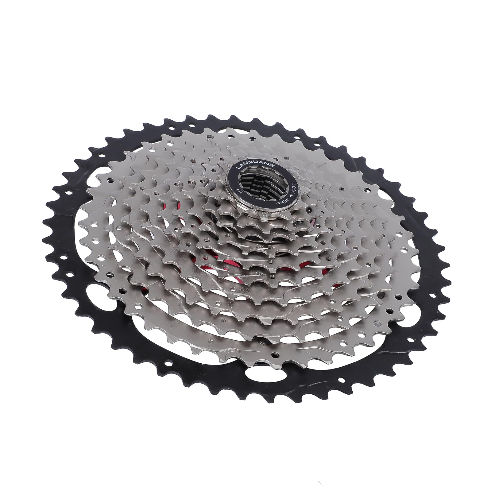 LANXUANR 11 Speed Mountain Bicycle Cassette Fit for MTB Bike, Road Bicycle，Super Light (US-11S-46T)