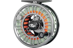 SF SF-003 Pro Fly Fishing Reel for Freshwater,CNC Precision Machining Process,Mid Arbor Design,Smooth Drag System,Lightweight Aluminum Body