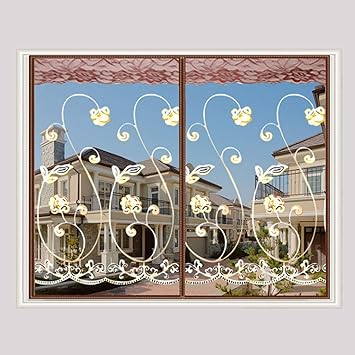 FDSH Puerta con Pantalla magnética, mosquitera de Malla para Ventana