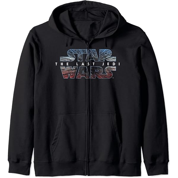 Amazon.com: Star Wars: The Last Jedi Star Logo Fill Zip Hoodie