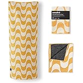 Nomadix Mini Towel - Perfect for Beach, Pool, Travel, Camping, Yoga - Made with Recycled Materials - Super Absorbent - Sand Resistant - Copacabana Mango - 16" x 40"