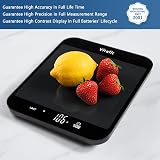 Vitafit 33lb Kitchen Scale High Accuracy 0.1oz 1g 8.5x7.1in Black view 2