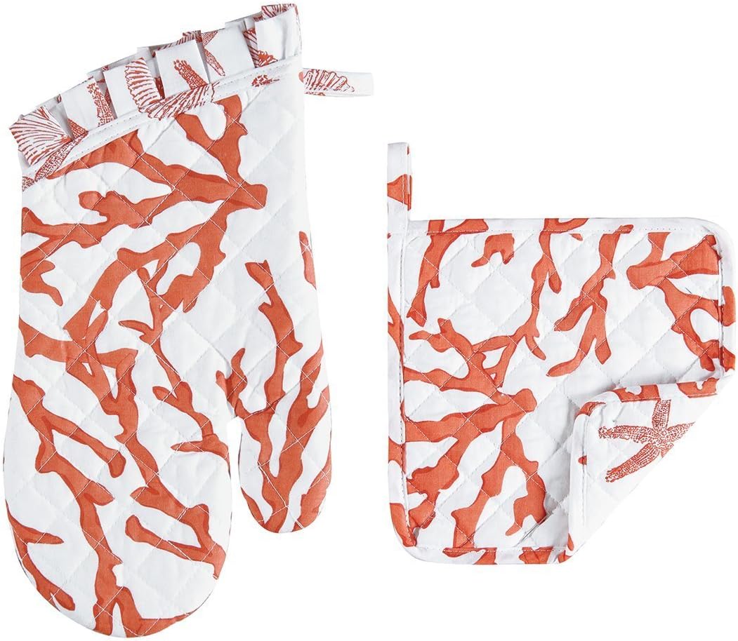 POT HOLDER & MITT SET, CORA