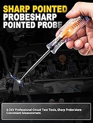 Test Light Automotive, 6V-12V-24V Circuit Tester