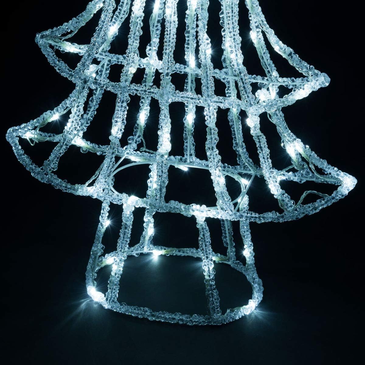 Download Mains Powered Indoor Outdoor Garden Led Free Standing Decoration Christow Christmas Tree Silhouette Rope Light H100cm