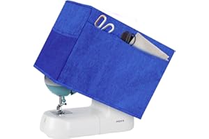 Boczif Sewing Machine Cover, Protective Cover with Essentials Storage Pockets and Side Handle, Sewing Machine Cover Dust Cover Compatible with Most Standard Singer Brother Machines and