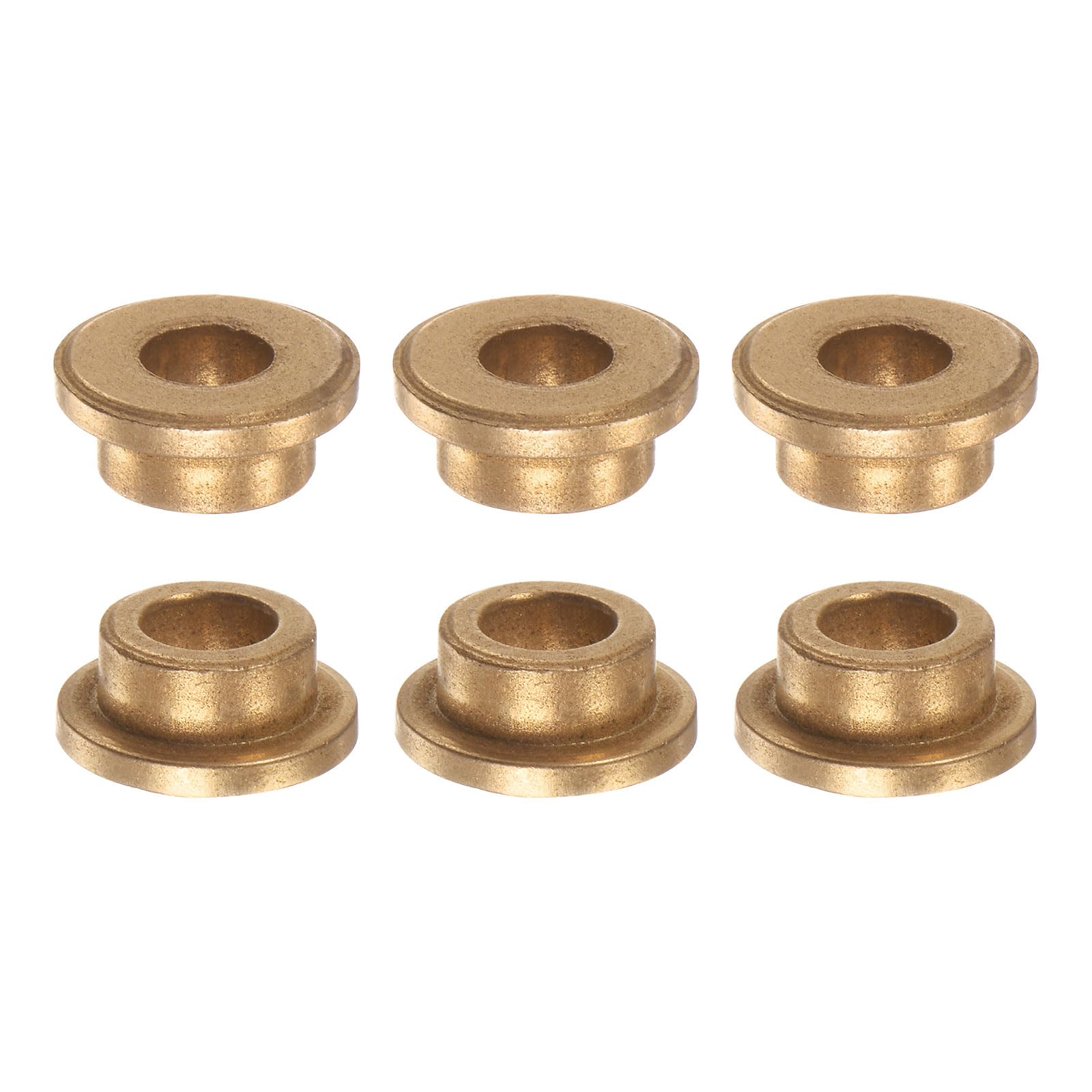 HARFINGTON 6pcs Flange Bearing Sleeve 6mm Bore 10mm