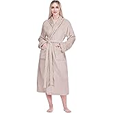 PAVILIA Robes For Women, Fleece Soft Fluffy Bathrobe, Plush Cozy Long Spa Robe