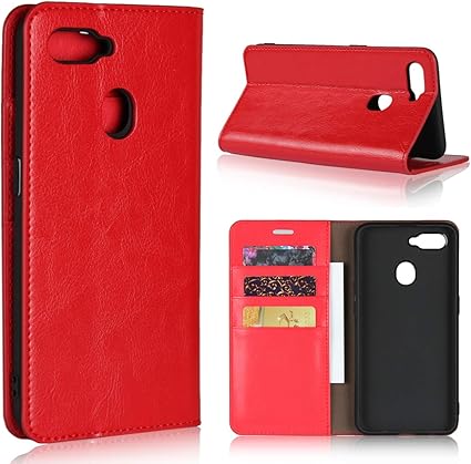 Amazon Co Jp Oppo Ax7 ケース Cokovi Oppo Ax7 ケース カード収納 手帳型 スタンド機能付き 小銭収納 高級レザー 耐衝撃 レッド 家電 カメラ