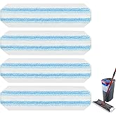 Mop Pads Replacements Compatible with O Cedar H2prO Flat Mop System Microfiber Mop Replacement Heads for O-Cedar/Vileda H2prO