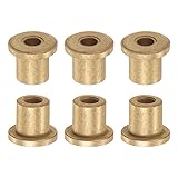 HARFINGTON 6pcs Flange Bearing Sleeve 4mm Bore 8mm